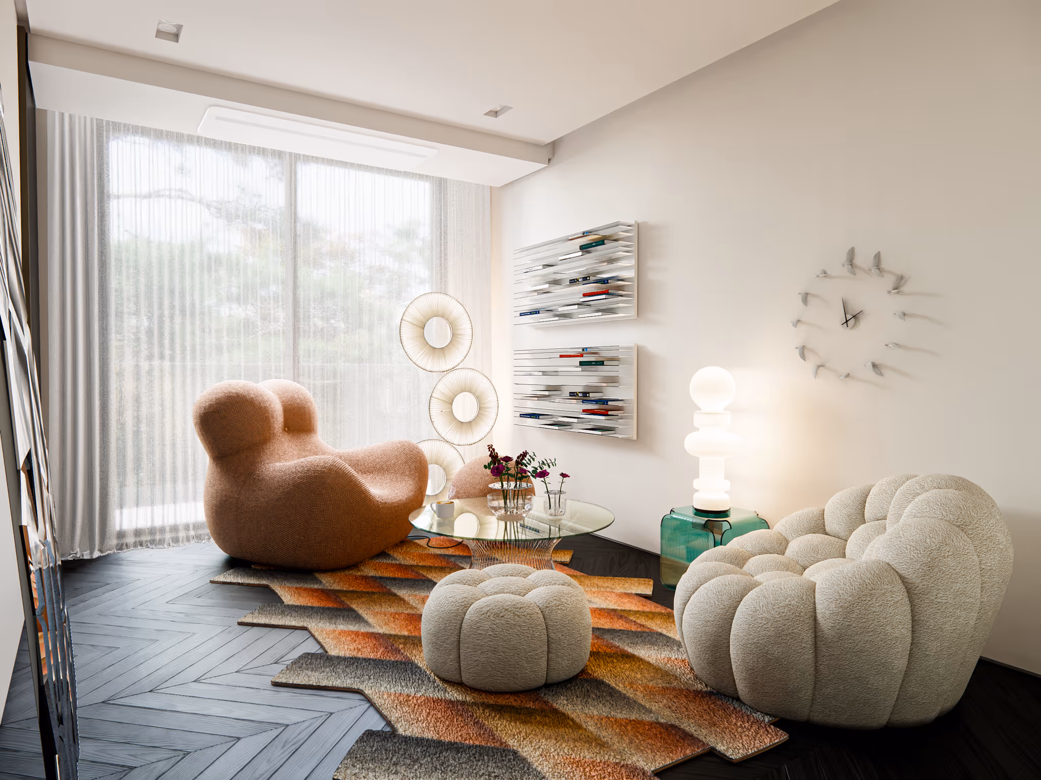 Unique style living room