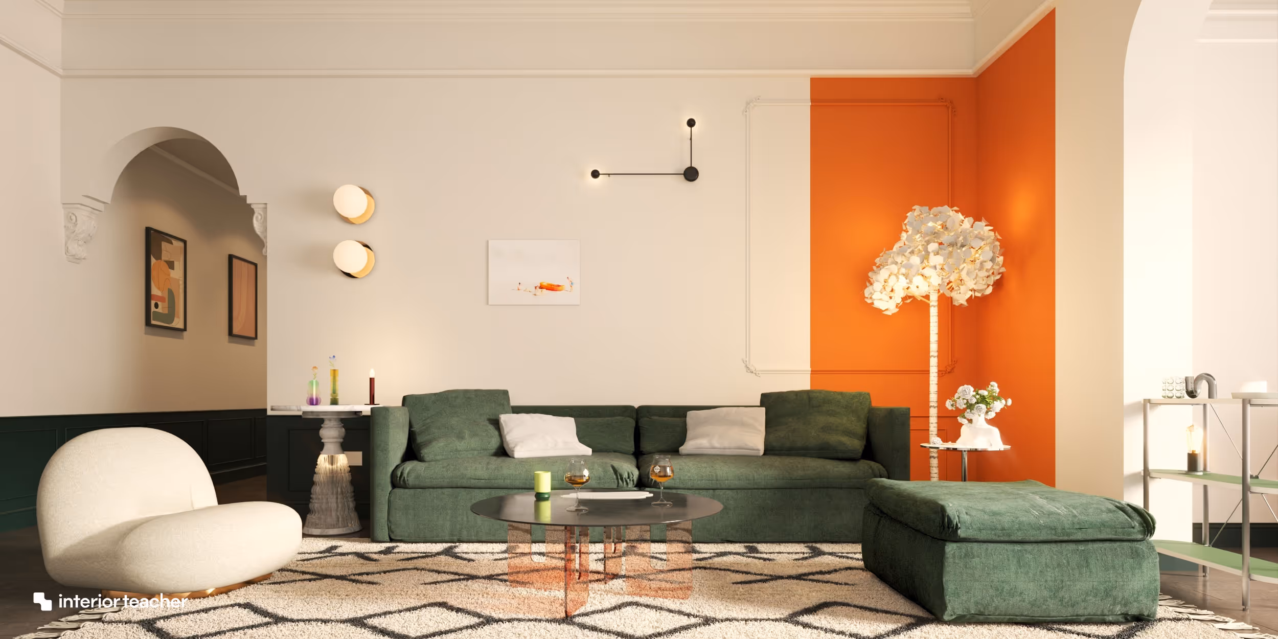 Unique style living room